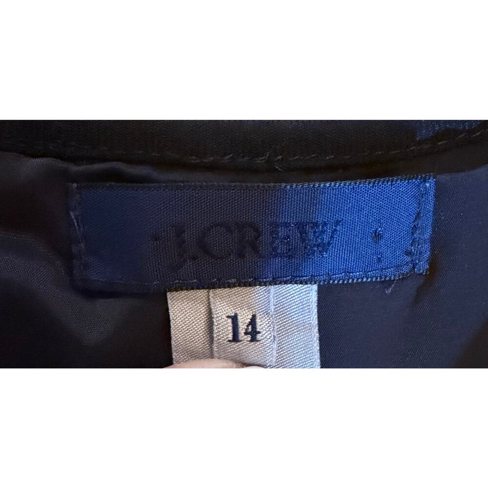 J. Crew Dress Womens Size 14 Black Sheath Knee Length Pockets - Picture 3 of 6